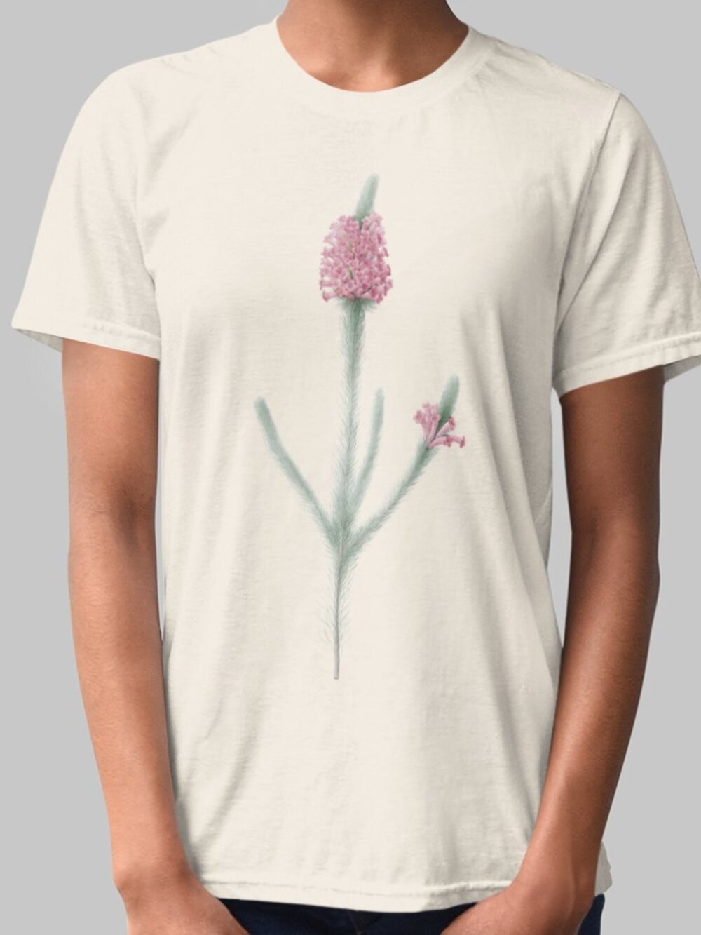 Golden Heath Vintage Floral Print Short Sleeve Graphic Tee T-shirt S-XXL